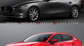 2019 Mazda3 Sedan Vs 2016 Mazda3 Sedan Front Three