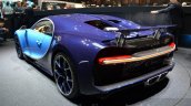 Bugatti Chiron rear left three quarter at the 2016 Geneva Motor Show