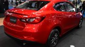 Mazda2 sedan rear three quarters at 2017 Bangkok International Motor Show