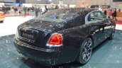 Rolls Royce Wraith Black Badge Edition rear quarter at 2016 Geneva Motor Show